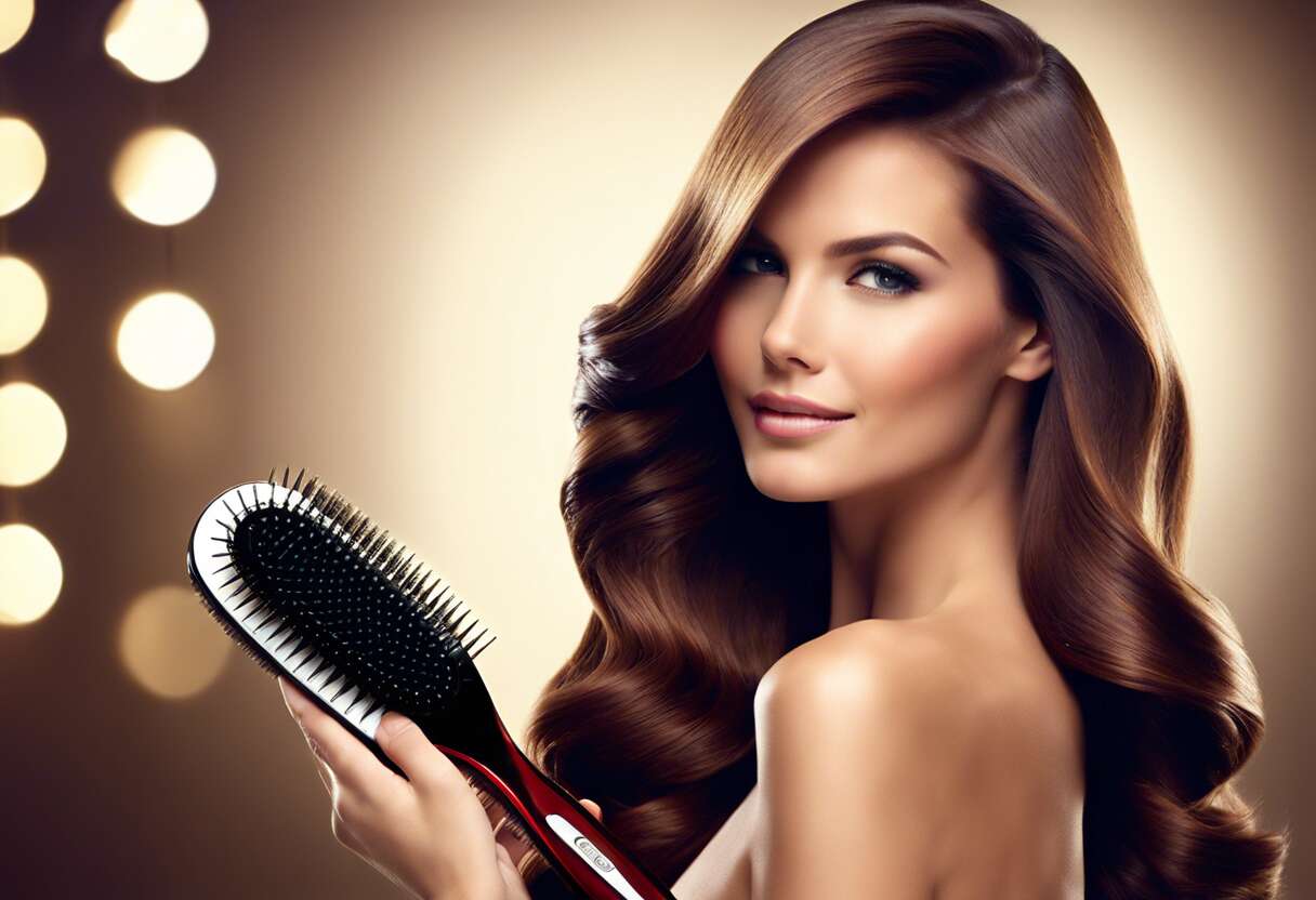 Préserver la brillance des cheveux avec une brosse chauffante adéquate
